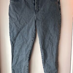 Madewell perfect vintage straight jeans black 32P